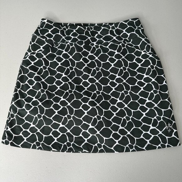 Jofit Skort Golf Size S Green Giraffe Print Pockets Pickleball Tennis - Picture 1 of 10